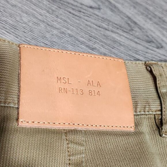 EUC Billy Reid Olive Cotton Cuffed Cropped Wide Leg Pants SOLD OUT - Picture 6 of 13